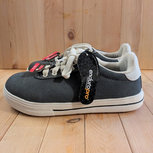 BRAHMA Steel Toe For Her Gray and White Sneakers Size 5.5 - Picture 2 of 8